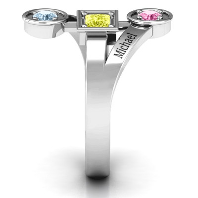 Modern Birthstone Ring - The Name Jewellery™