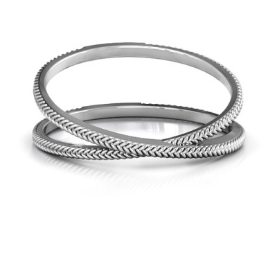 Modern Crossover Ring - The Name Jewellery™