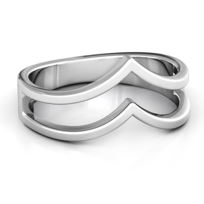 Peaks and Valleys Geometric Ring - The Name Jewellery™