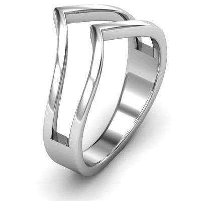 Peaks and Valleys Geometric Ring - The Name Jewellery™