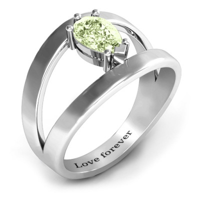 Pear With Flair Ring - The Name Jewellery™