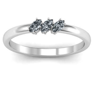 Petit Marquise Trio Ring - The Name Jewellery™