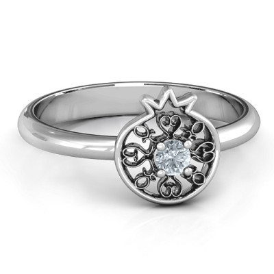 Pomegranate with Filigree Ring - The Name Jewellery™