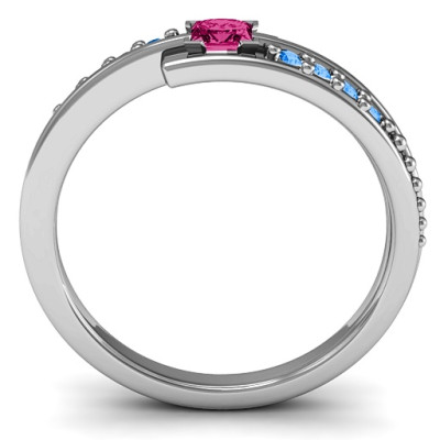 Princess Cut Ring with Accents - The Name Jewellery™