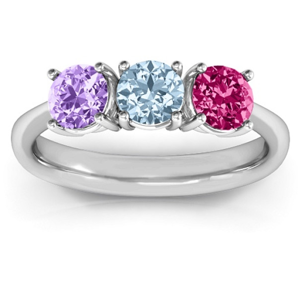 Radiant Trinity Ring - The Name Jewellery™