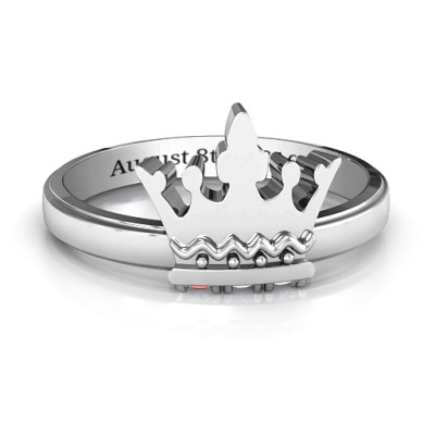 Royal Family Princess Tiara Ring - The Name Jewellery™