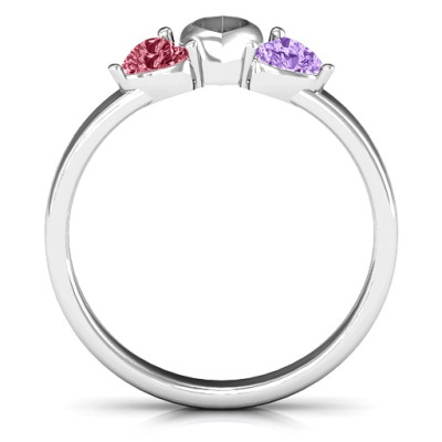 Sparkling Sweethearts Two-Stone Ring - The Name Jewellery™