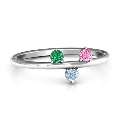 Stackable Sparkle 1-5 Stone Ring - The Name Jewellery™