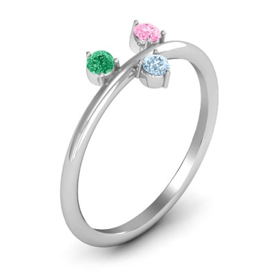 Stackable Sparkle 1-5 Stone Ring - The Name Jewellery™