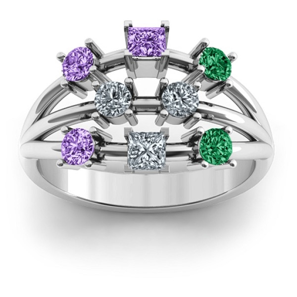 Sterling Silver  Cosmic Energy  Ring - The Name Jewellery™