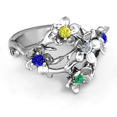 Sterling Silver  Garden Party  Ring - The Name Jewellery™