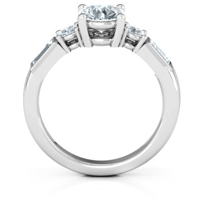 Sterling Silver Andrea Engagement Ring - The Name Jewellery™