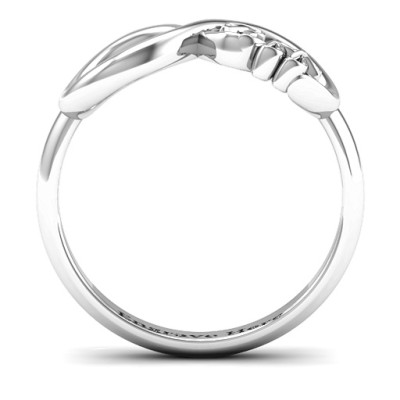 Sterling Silver BFF Friendship Infinity Ring - The Name Jewellery™