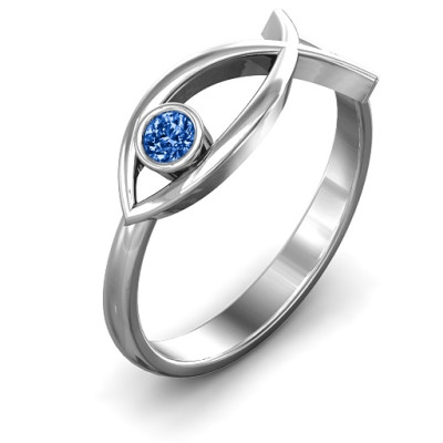 Sterling Silver Classic Fish Ring - The Name Jewellery™