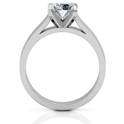 Sterling Silver Classic Solitaire Ring - The Name Jewellery™