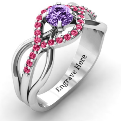 Sterling Silver Fancy Woven Ring - The Name Jewellery™