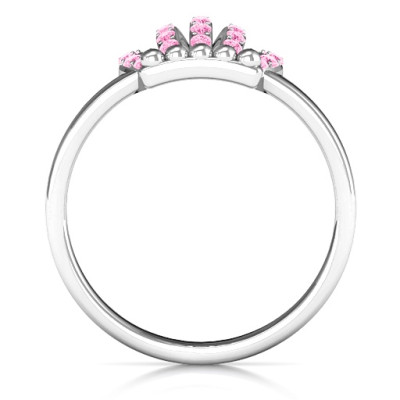 Sterling Silver Queen Of The Castle Crown Ring - The Name Jewellery™