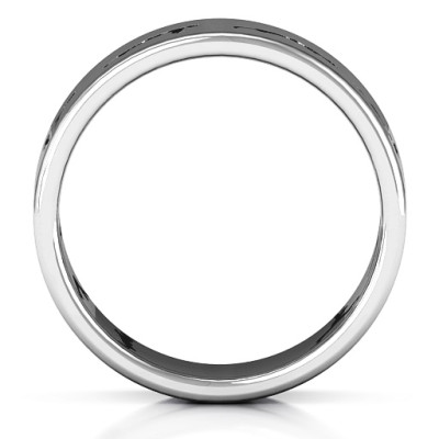 Sterling Silver Sun Salutation Pose Ring - The Name Jewellery™