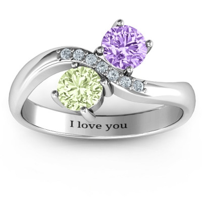 Storybook Romance Two Stone Ring - The Name Jewellery™