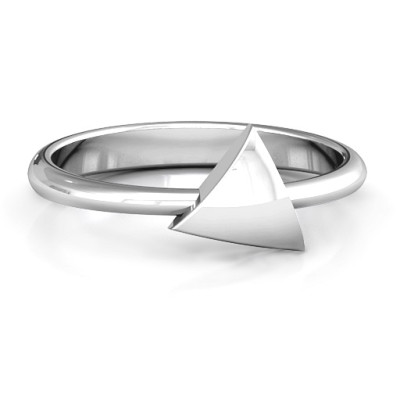 Triangle Pebble Geometric Ring - The Name Jewellery™