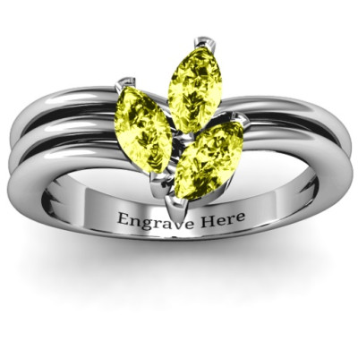 Triple Marquise Collage Ring - The Name Jewellery™