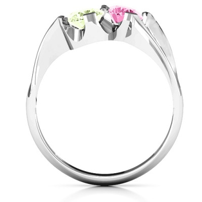 Two Stone Sparkle Ring - The Name Jewellery™