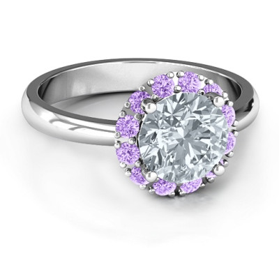 Victoria Single Halo Ring - The Name Jewellery™
