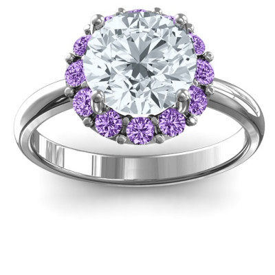 Victoria Single Halo Ring - The Name Jewellery™