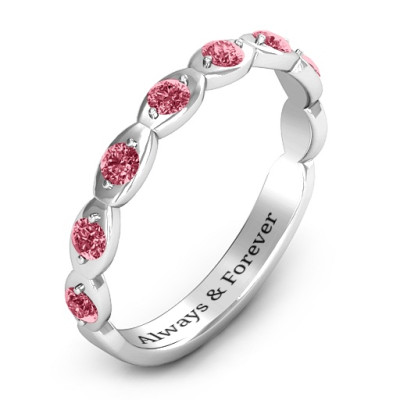 Vintage Glamour Accented Band - The Name Jewellery™