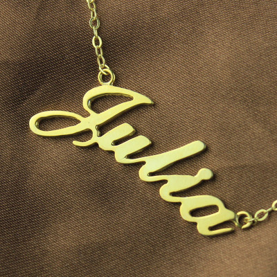 Solid Gold 18ct Julia Style Name Necklace - The Name Jewellery™