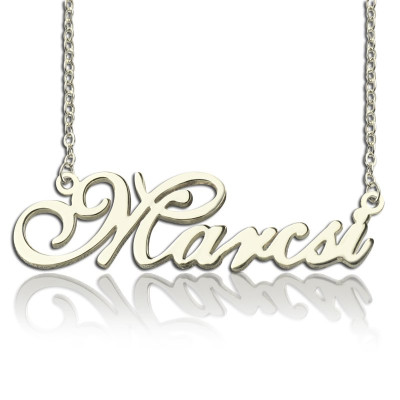 Personalised Nameplate Necklace Sterling Silver - The Name Jewellery™