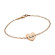 Personalised Rose Gold Heart Couples Bracelet | Engraved Love