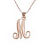 Personalized Rose Gold Single Initial Necklace | Elegant Jewellery