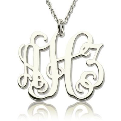 Personalised Taylor Swift Monogram Necklace Sterling Silver - The Name Jewellery™