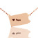 PA Map Necklace in Rose Gold: A Bit of Home for Your Heart