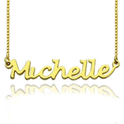 HandWriting Name Necklace 18ct Gold Plate - The Name Jewellery™