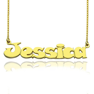 Gold Over Children's Name Necklace - The Name Jewellery™