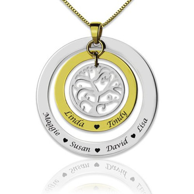 Grandma Family Tree Names Necklace - The Name Jewellery™