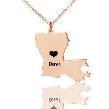 Your Louisiana Heart: Crafting Memories in Rose Gold Necklaces