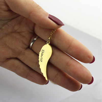Matching Angel Wings Necklaces Set for Couple 18ct Gold plated - The Name Jewellery™