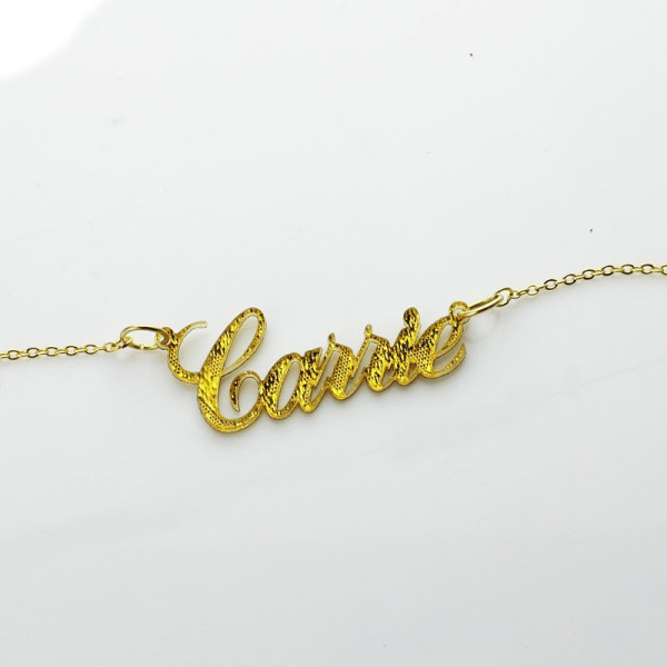 Custom Carrie Glitter Acrylic Name Necklace - The Name Jewellery™