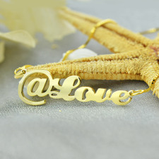 Your @ Name Necklace: Shine Bright, Be Seen