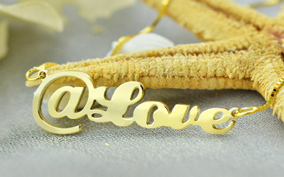 Your @ Name Necklace: Shine Bright, Be Seen