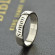 Your Story, Etched in Silver: The Personalised Promise Name Ring