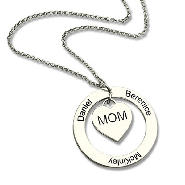 Family Names Necklace For Mom Sterling Silver - The Name Jewellery™