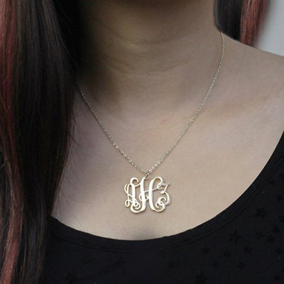 Personalised Taylor Swift Monogram Necklace Sterling Silver - The Name Jewellery™
