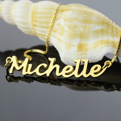 HandWriting Name Necklace 18ct Gold Plate - The Name Jewellery™