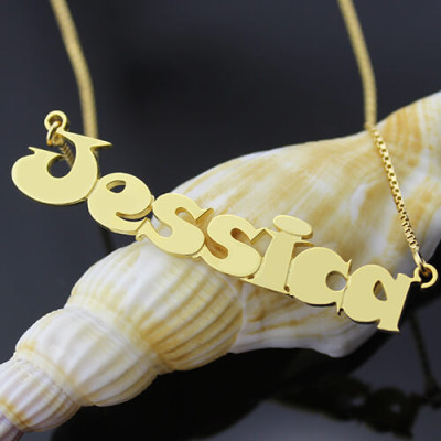 Gold Over Children's Name Necklace - The Name Jewellery™