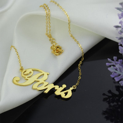 18ct Gold Plating Name Necklace "Paris" - The Name Jewellery™