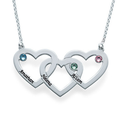 Intertwined Hearts Necklace - The Name Jewellery™